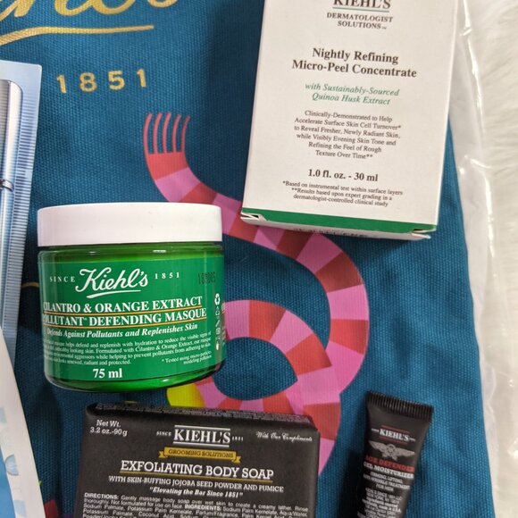 14pc Self Care Skin Care Beauty Kit - Kiehl's, L'Occitane, Estee Lauder - Picture 2 of 5